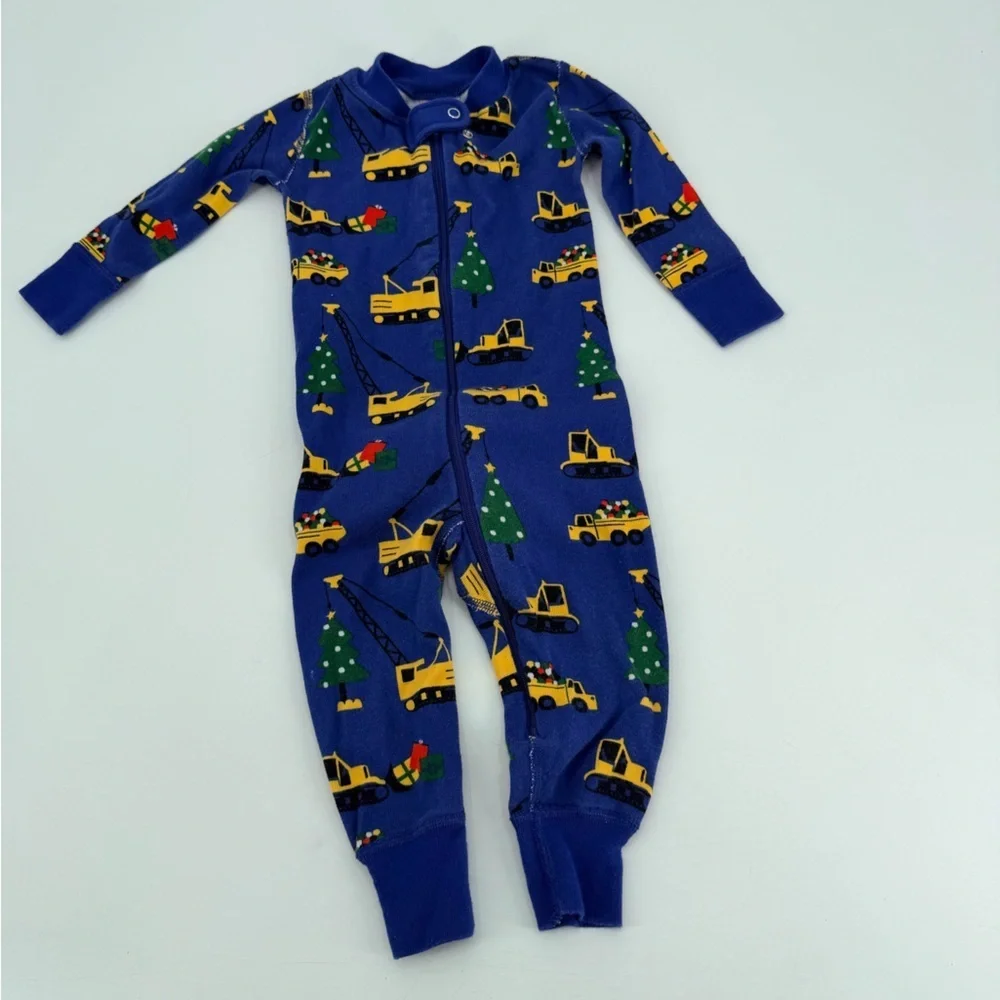 Hanna Andersson Zippy Construction Pajamas 12-18 months 75